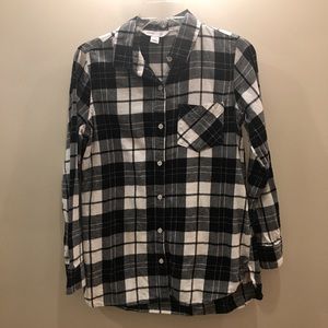 Flannel button-down